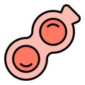 Rubber antistress toy icon vector flat