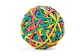 Rubber band ball Royalty Free Stock Photo