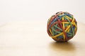 Rubber band ball.