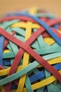 Rubber band ball. Royalty Free Stock Photo