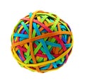 Rubber band ball Royalty Free Stock Photo