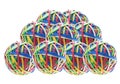 Rubber Band Balls Royalty Free Stock Photo