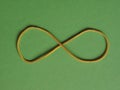 rubber band infinity sign