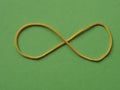 rubber band infinity sign