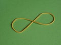 rubber band infinity sign