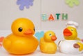 Rubber bath ducks Royalty Free Stock Photo
