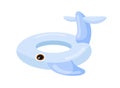 Rubber blue whale swimming round concept Royalty Free Stock Photo