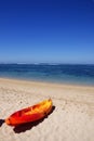 Rubber boat on the beach