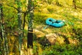 Rubber Boat On The Shore Royalty Free Stock Photo