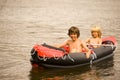 Rubber boat Royalty Free Stock Photo