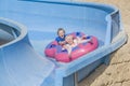 Rubber boat in a waterslide, image 4 Royalty Free Stock Photo