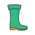 Rubber boot color icon