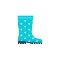 Rubber boot icon. Vector illustration. Gumboot symbol. Flat design