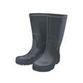 Rubber boots black