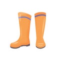 Rubber boots cartoon vector illustration