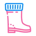 rubber boots color icon vector illustration