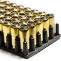 Rubber cartridges for a traumatic pistol are in the form for cartridges