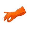 Rubber cleaning gloves Royalty Free Stock Photo
