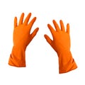 Rubber cleaning gloves Royalty Free Stock Photo