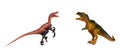 Rubber dinosaur toy. Prehistoric wild animal, danger beast, T-Rex