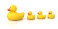 Rubber duck family Royalty Free Stock Photo