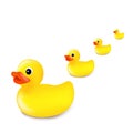 Rubber Duck Isolated White Background Royalty Free Stock Photo