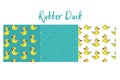 Rubber duck pattern with lots of yellow funny ducks