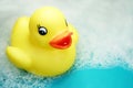 Rubber ducky at bath-time