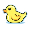 Rubber Ducky Vector Illustration Cute Royalty Free Stock Photo