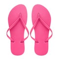 Rubber flip-flops isolated Royalty Free Stock Photo