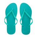 Rubber flip-flops isolated Royalty Free Stock Photo