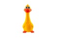 Rubber funny duck or chicken toy for dog Royalty Free Stock Photo