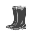 Rubber Garden boots glyph icon