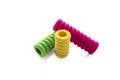 Rubber grips for pencils for children - includes clipping path.