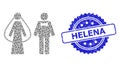 Rubber Helena Seal and Recursive Weds Persons Icon Collage