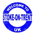 Rubber Ink Stamp Welcome To Stoke On Trent UK