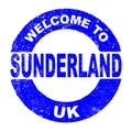 Rubber Ink Stamp Welcome To Sunderland UK