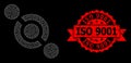 Rubber ISO 9001 Seal and Web Mesh Joint Connector Royalty Free Stock Photo