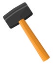 Rubber mallet, icon Royalty Free Stock Photo