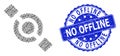 Rubber No Offline Round Seal and Recursion Joint Node Icon Mosaic