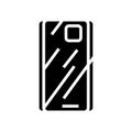 rubber phone case glyph icon vector illustration Royalty Free Stock Photo