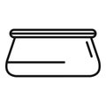 Rubber pool icon outline vector. Water cleaning