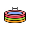 Rubber pool vector, Summer Holiday related filled icon