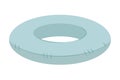 Rubber ring for the summer pool in blue