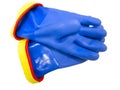 Rubber safety gloves