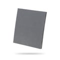 Rubber sheet isolated on white background. Piece of square plastic for industrial. Clipping paths object