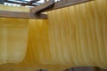 A rubber sheets in the factory