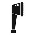 Rubber shower head icon simple vector. Restroom wellness