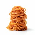 Rubber Spaghetti On White Surface - High Resolution Image