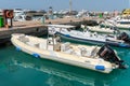 Rubber Speed Boats at Marina of Hurghada, Red Sea, Egypt